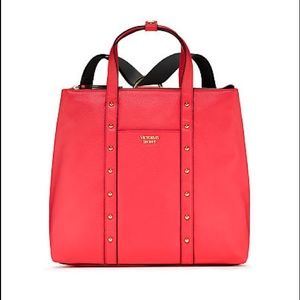VICTORIA'S SECRET Studded convertible backpack RED